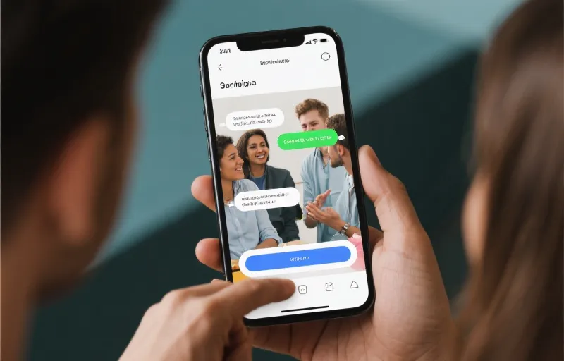 App社区互动界面